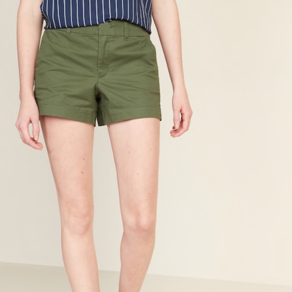Mossimo Cuffed Khaki Shorts